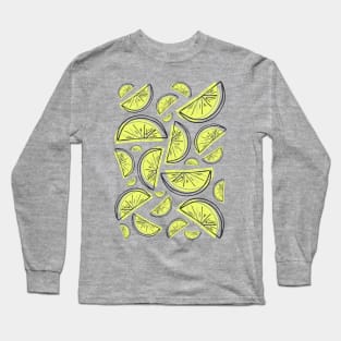 Feel Lime Summer Pattern Long Sleeve T-Shirt